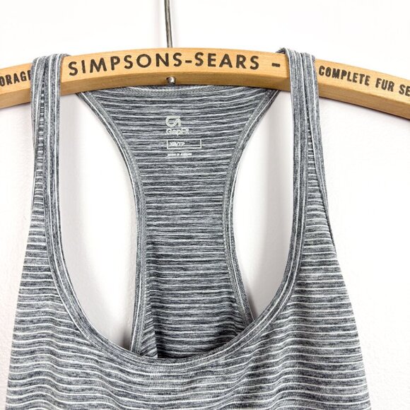 GAP Fit Womens Athletic Yoga Tank Top Heather Grey XS - Picture 2 of 5